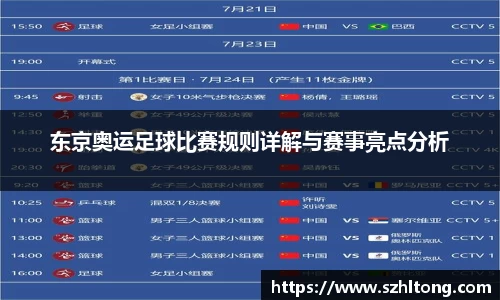 东京奥运足球比赛规则详解与赛事亮点分析