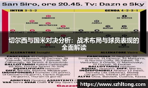 切尔西与国米对决分析：战术布局与球员表现的全面解读